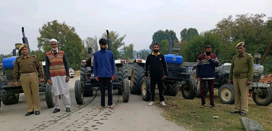 Efforts by Baramulla police to combat illegal mining and mineral transportation