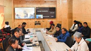 Advisor Dr. Pawan Kotwal chairs meeting on vibrant village program implementation in Ladakh