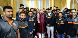 Lt Governor Manoj Sinha Hosts ‘High Tea’ for Legends League Cricket Players