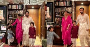 Kareena Kapoor Khan’s diwali edition; the struggle for perfect family photo is real !