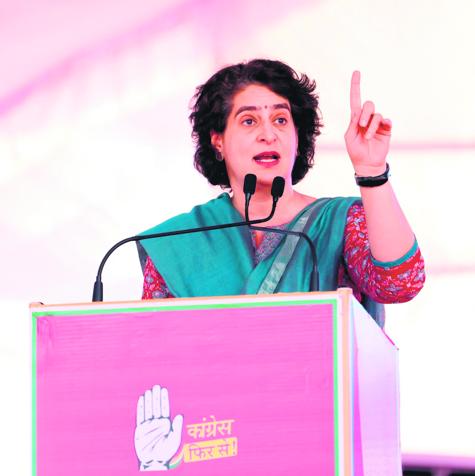 Priyanka Gandhi urges people to choose development over communalism