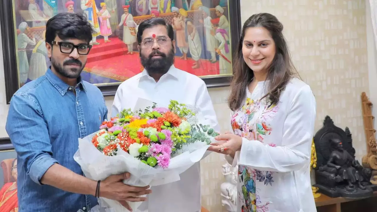 Ram Charan meets Eknath Shinde