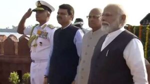 PM Modi attends Navy Day 2023 in Sindhudurg, unveils Chhatrapati Shivaji Maharaj statue