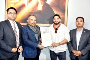 Suresh Raina promotes Youth Voter registration, named election ambassado