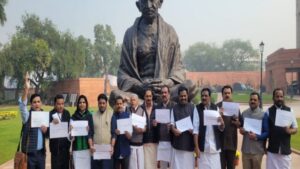 Kerala MPs hold protest outside in Parliament, demand security for pilgrims visiting Sabarimala