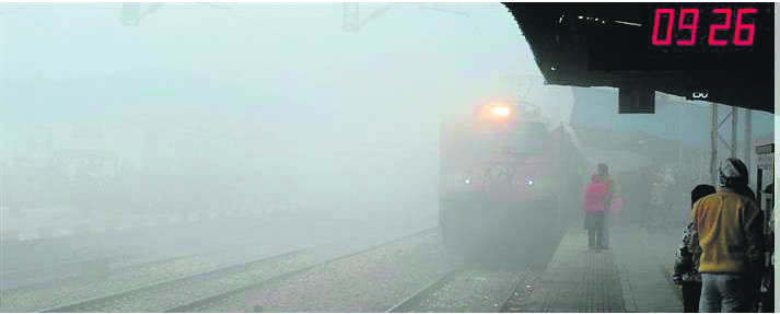 Heavy fog continues to disrupt both flight and train operations, causing delays for 19 trains