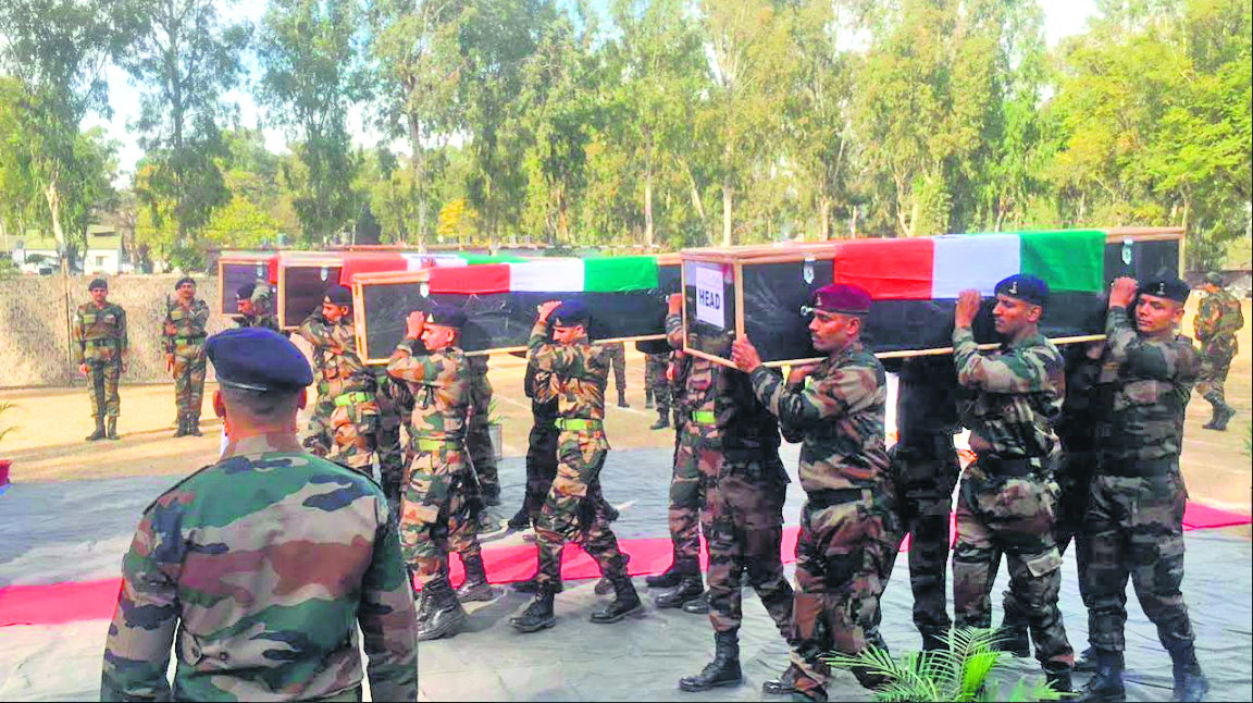 WREATH-LAYING CEREMONY HONORS FALLEN SOLDIERS IN RAJOURI AMBUSH