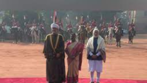 At Rashtrapati Bhavan, Sultan Haitham Bin Tarik of Oman receives royal welcome