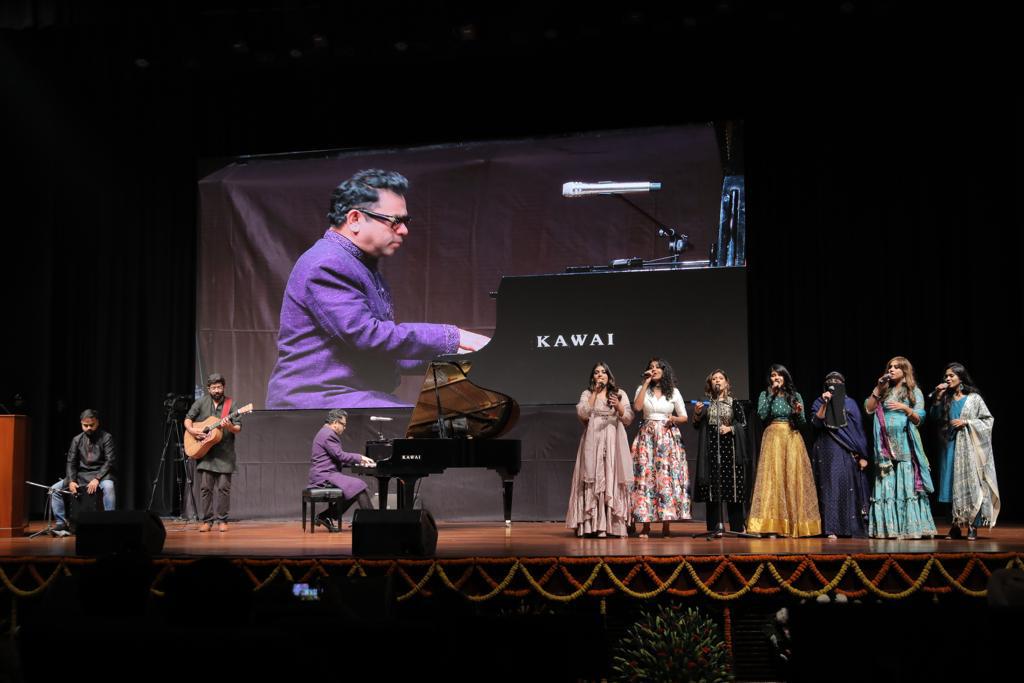 Kathakar showcases ‘Hands on Fire’ by students from A R Rahman’s K M Music Conservatory at Rashtrapati Bhawan