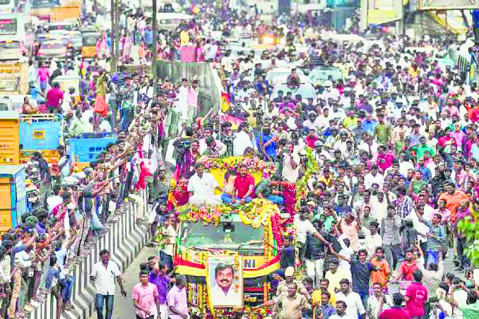 DMDK founder-leader Vijayakanth laid to rest with full honours in TN