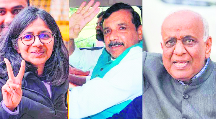 AAP’s Sanjay Singh, N D Gupta, Swati Maliwal win RS seats unopposed