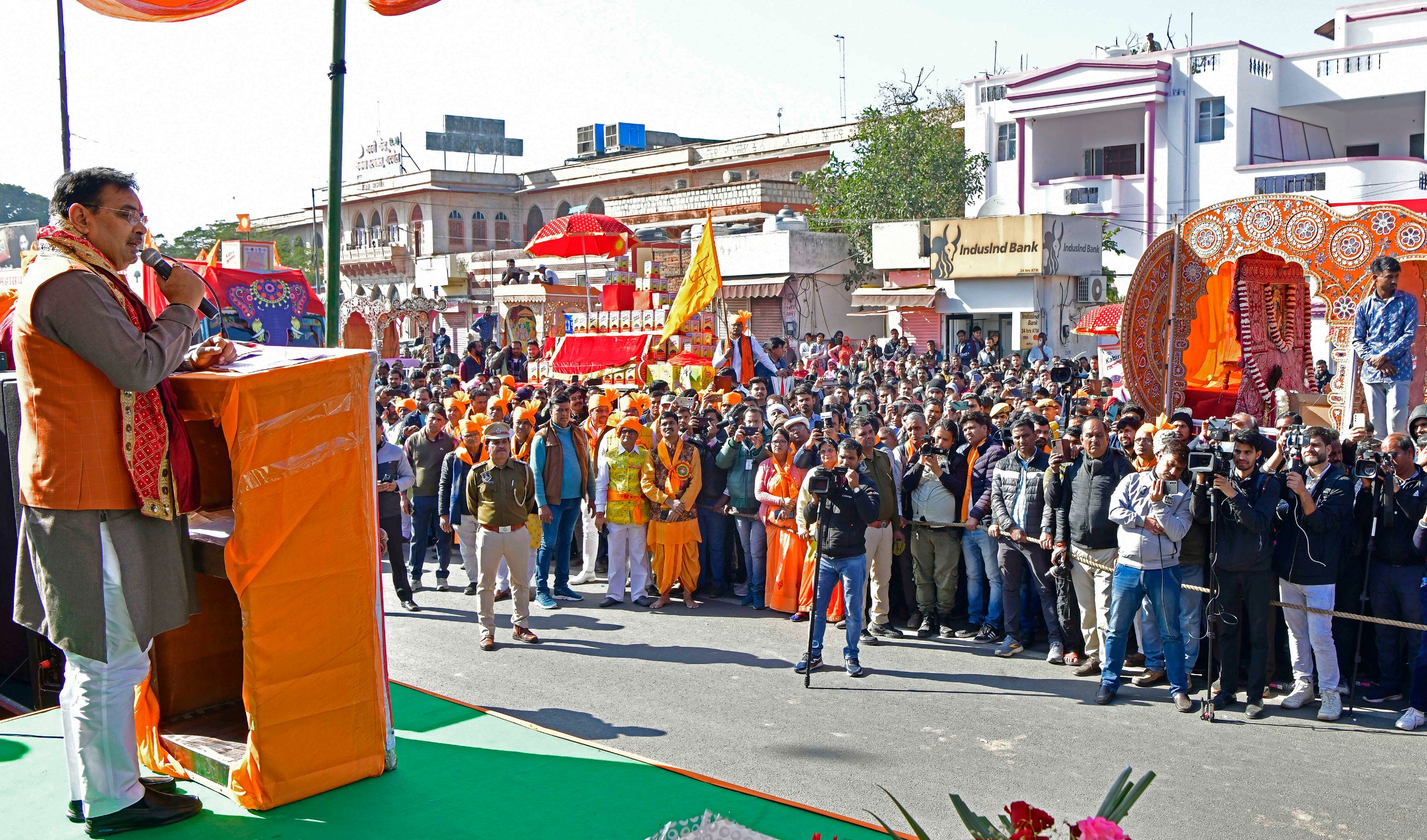 Jaipur flags off 2100 oil barrels for Ram Temple event