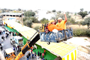 Saints oversee controversial Ram Durbar idol NSTALLATION AT SALASAR ROAD GATE