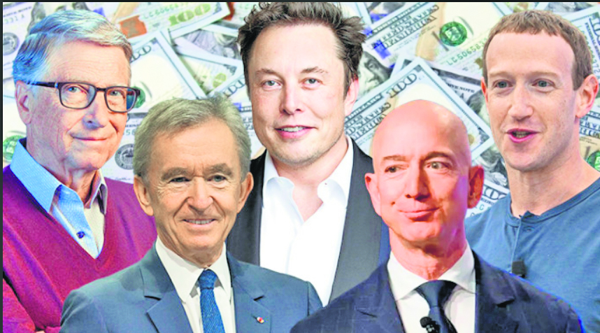 Top 5 Billionaires’ Riches Soar 114% Since 2020: Study