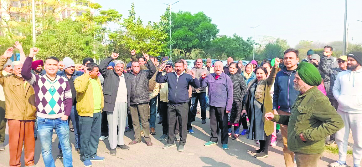 Sector 63 residents protest against installation of lift access devices by RWA