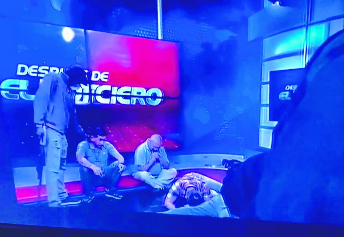 Ecuador gunmen storm TV studio in escalating wave of violence