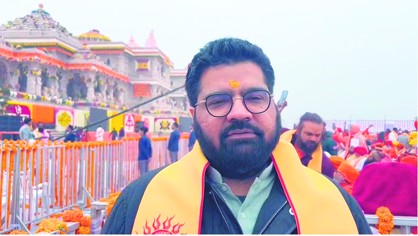 RAM TEMPLE WOULD HAVE NOT BEEN POSSIBLE WITHOUT PM MODI’S ACTIVE EFFORTS: MP KARTIKEYA SHARMA