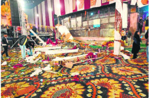 Mishap at Kalkaji Temple: One dead, 17 injured as ‘jagran’ stage collapses