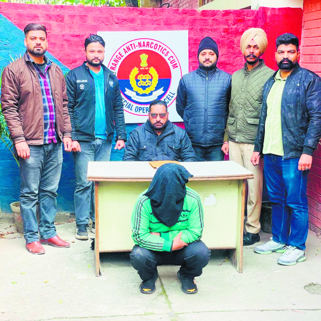 Mohali police nabs drug smuggler, seizes 50 grams of heroin