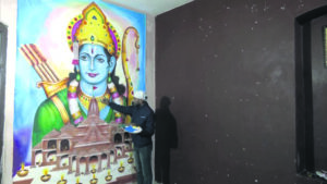 Artist makes 10-foot-tall painting of Lord Ram; wishes to install it in Ram Mandir