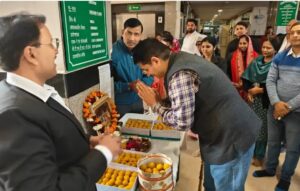 Railway Hospital illuminates in celebration of Ram Temple event