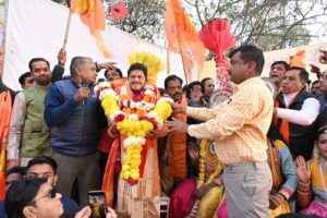 MLA Gopal Sharma embarks on Ayodhya journey for Ram Temple event