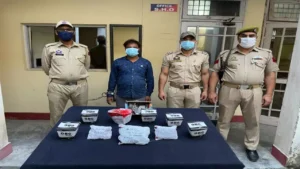 Drug peddler nabbed with 45 injections, 416 grams Ganja