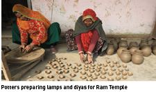 Jaipur potters craft Diwali lamps for Ram Temple event