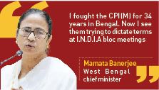 Chink in I.N.D.I.A bloc? Mamata attacks CPI(M), takes a dig at Rahul Gandhi