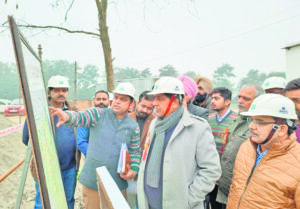 Water Supply and Sanitation Minister Bram Shanker Jimpa visits Talwara Surface Water Project