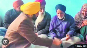 CM Mann hands over check to Agniveer soldier Ajay Singh’s family