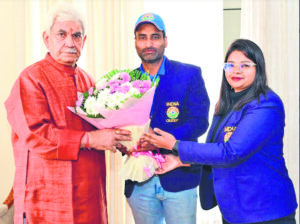 Indian Divyang Cricket Team captain meets LG, promotional video released