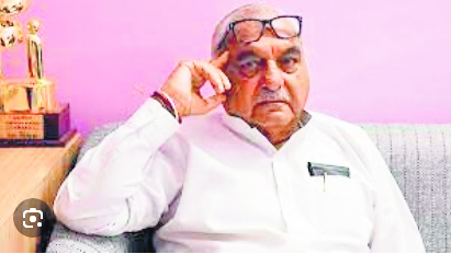 Former Chief Minister and senior Congress leader Bhupinder Hooda addresses media after ED interrogation