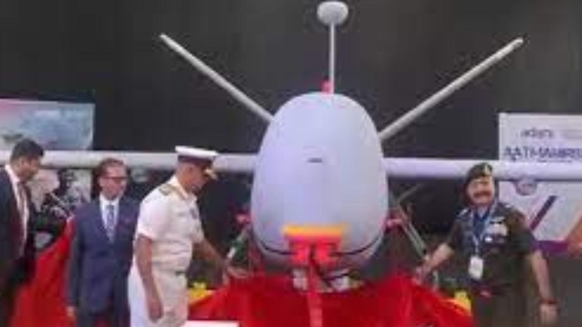 Indian Navy chief unveiled first indigenously manufactured UAV