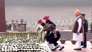 PM Modi honours bravehearts at the National War Memorial; Republic Day 2024 celebrations begin