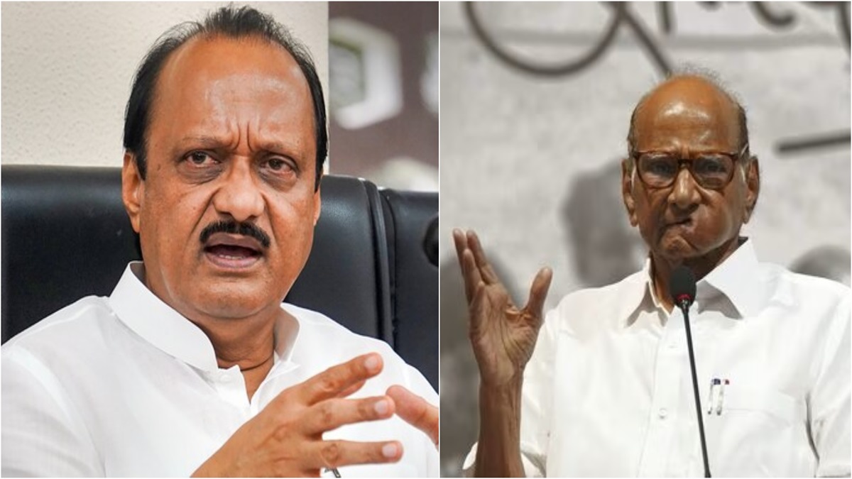 Ajit Pawar(L), Sharad Pawar (R)