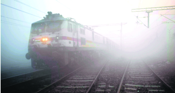 22 trains delayed owing to foggy weather conditions