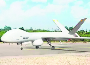 Navy Chief unveils first indigenously manufactured Drishti 10 Unmanned Aerial Vehicle