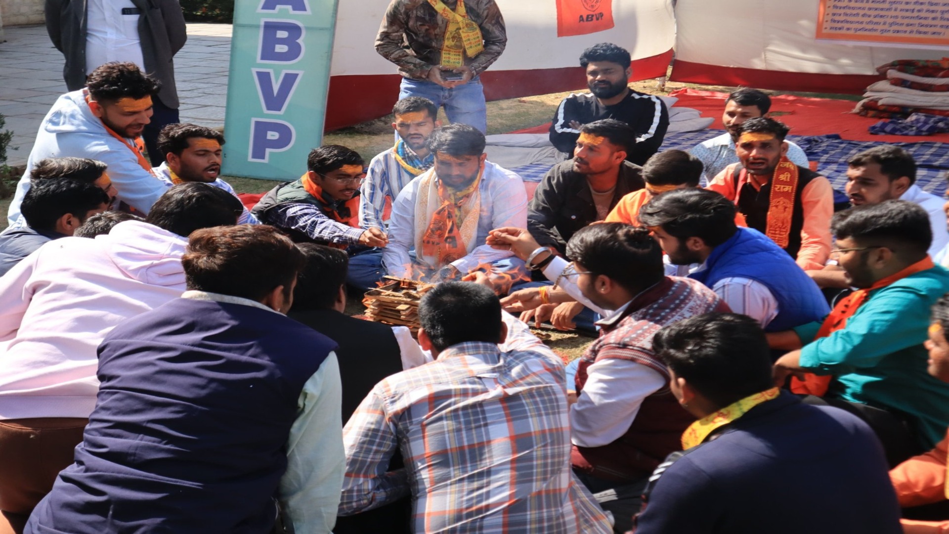 ABVP’s protest at RU intensifies, demands action against corrupt professor