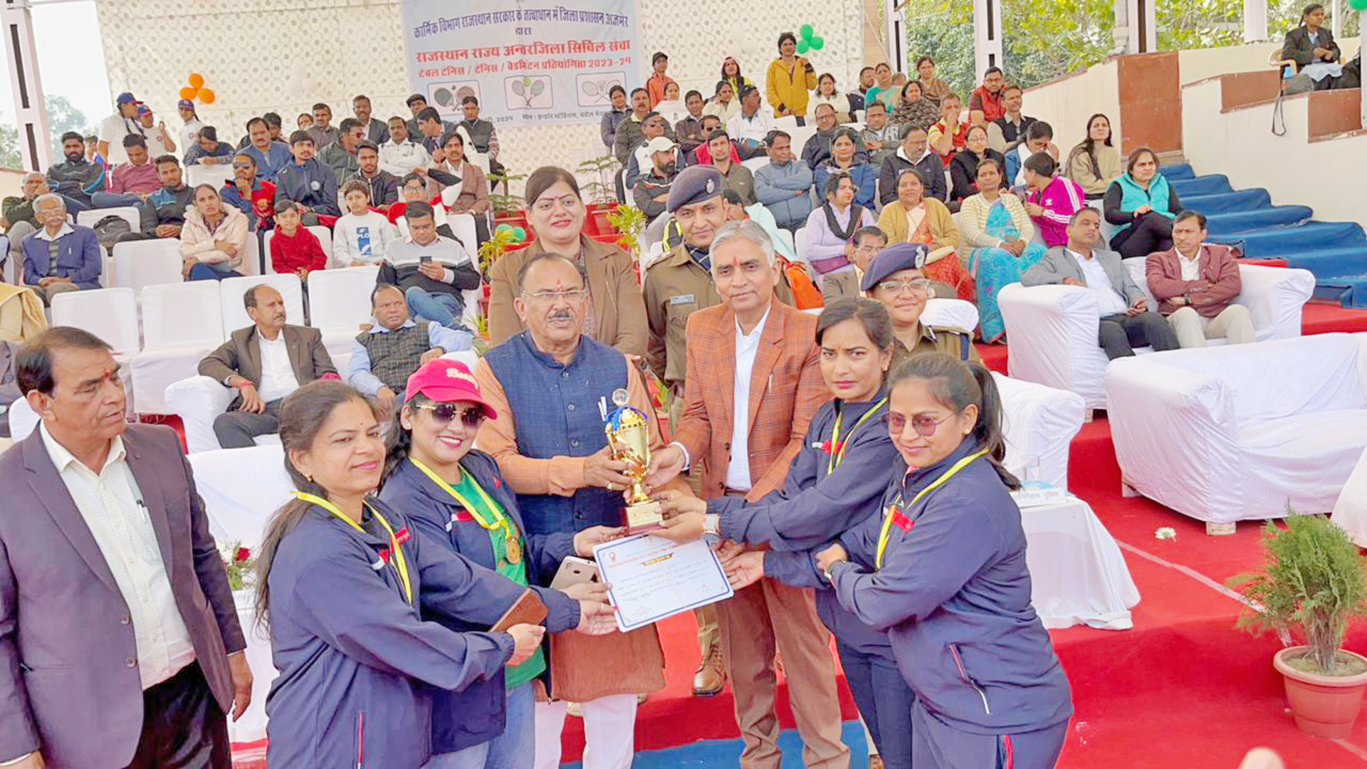 Jaipur Rural District Women’s Tennis Team clinches victory