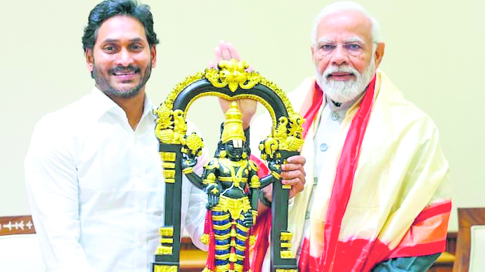 Jagan Reddy meets PM Modi day after rival Chandrababu Naidu meets Amit Shah