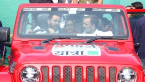 Tejashwi Yadav joins Rahul Gandhi’s ‘Bharat Jodo Nyay Yatra’ in Bihar’s Sasaram