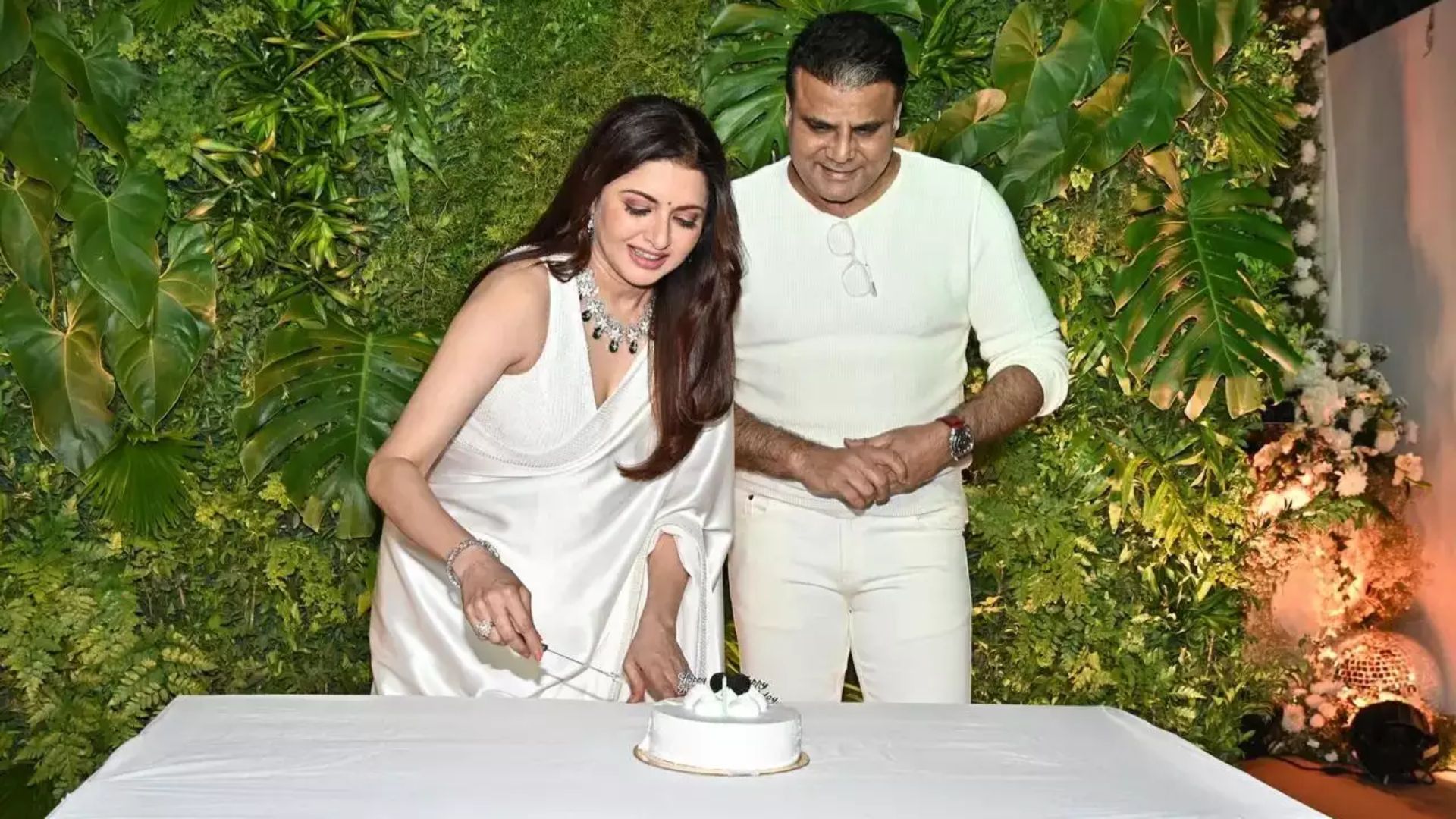 Madhuri Dixit, Gauhar Khan, Neena Gupta And More Attend Bhagyashree’s Birthday Party