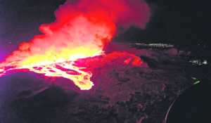 Iceland volcano erupts again, spewing molten lava