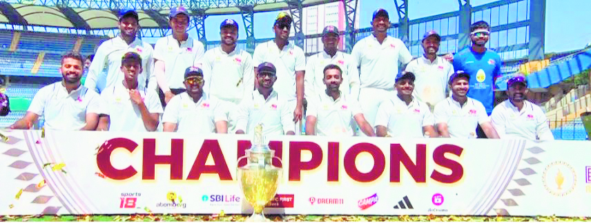 Mumbai wins 42nd Ranji title with convincing victory over Vidarbha