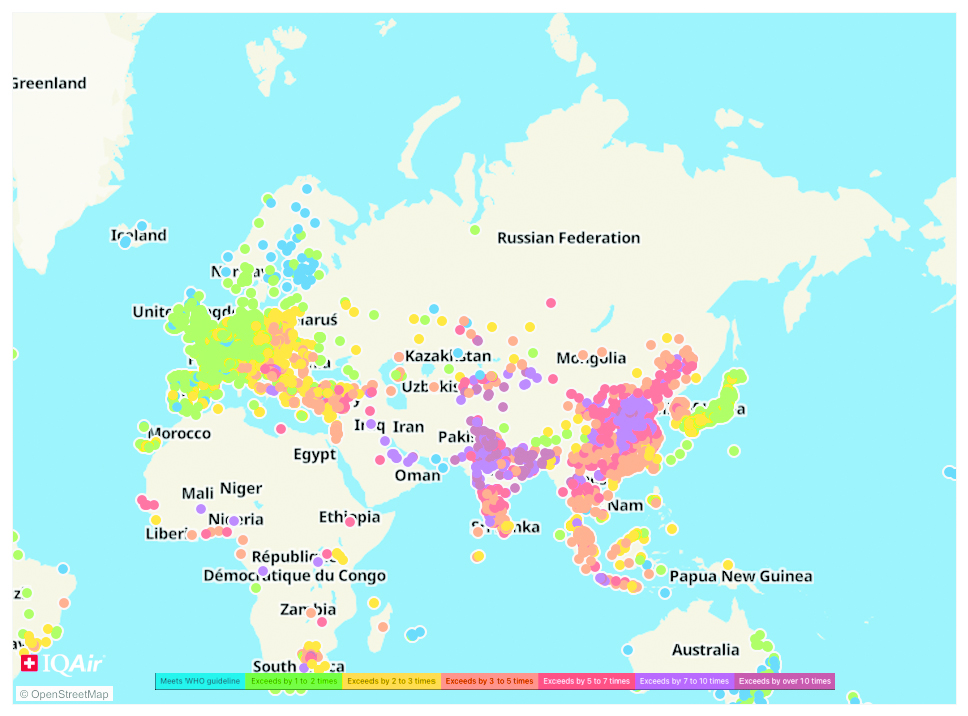 India ranks 3rd in most polluted countries in world