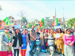 BJP Mahila Morcha’s Nari Shakti Vandan Marathon hits Panchkula streets