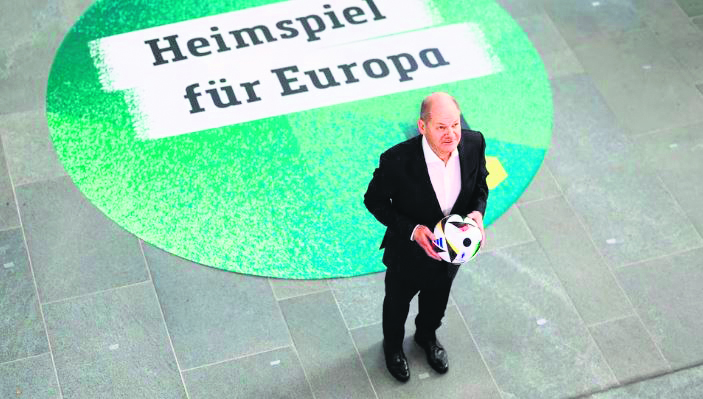 Chancellor Scholz launches 100-day countdown to Euro 2024