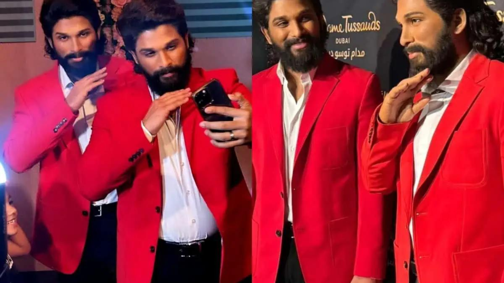 Allu Arjun Unveils Wax Figure at Madame Tussauds Dubai, Hails it as a ‘Milestone Moment’