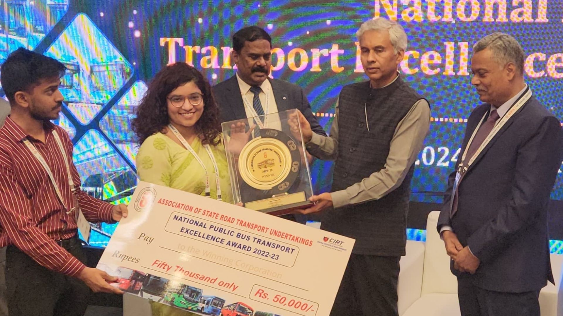 UPSRTC wins Public Transport Excellence Award